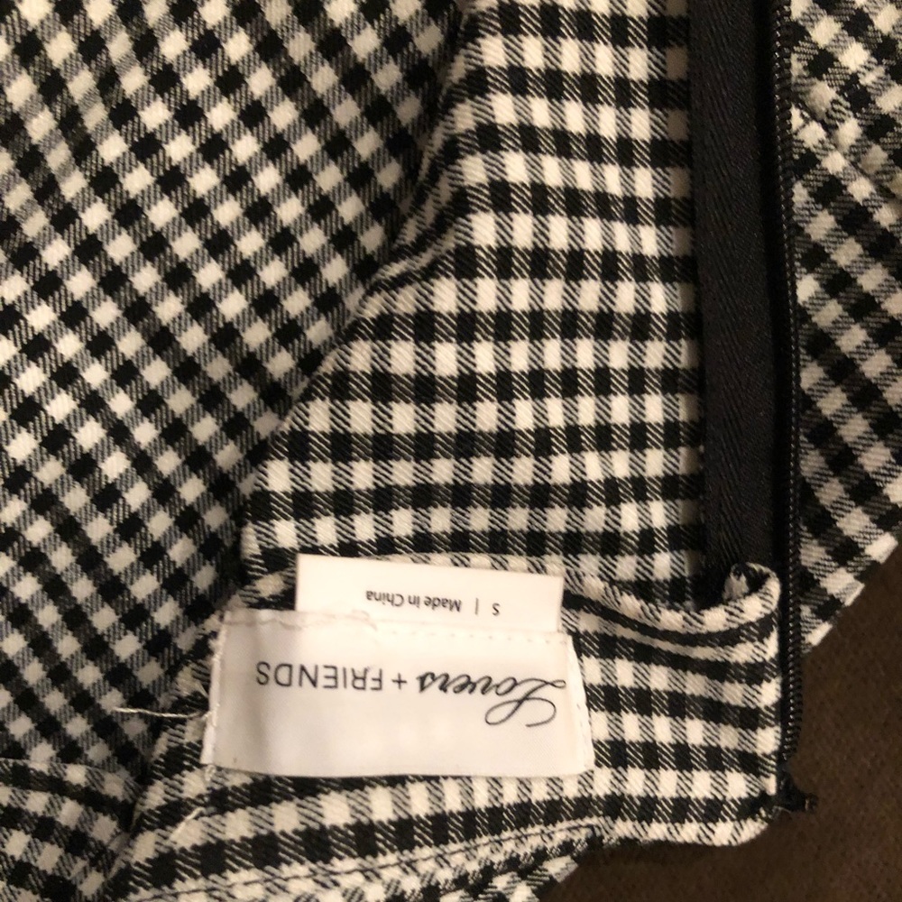 LOVERS+FRIENDS CUT OUT CHECKERED DRESS